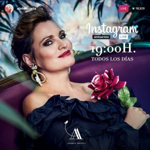 Ainhoa Arteta ofrece todos los días un directo en su Instagram a las 19:00 horas