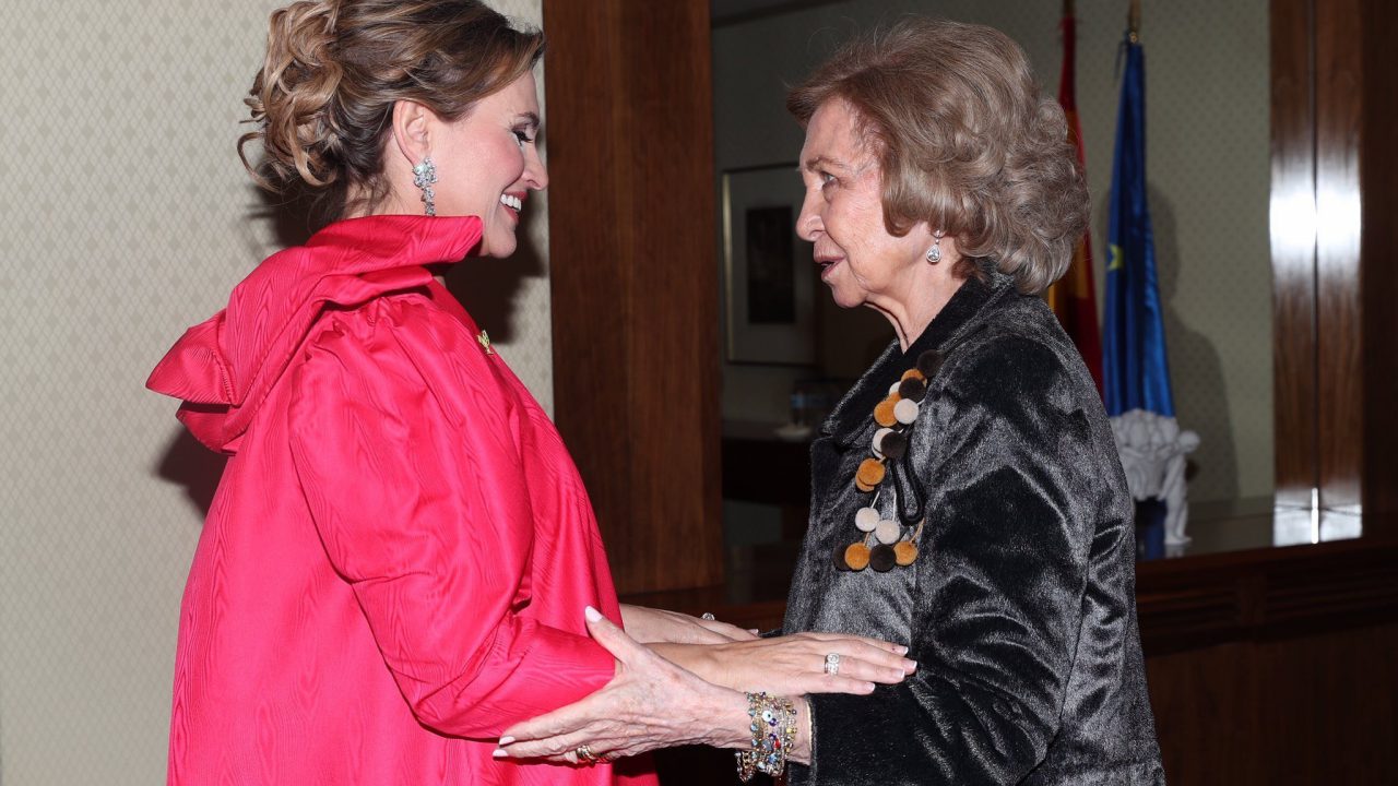 Ainhoa Arteta junto con la Reina Doña Sofía