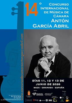 14º Concurso Internacional de Música de Cámara «Antón García Abril»